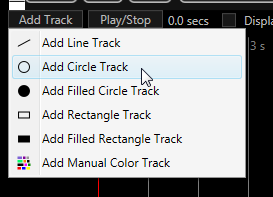 Adding a circle track to the timeline