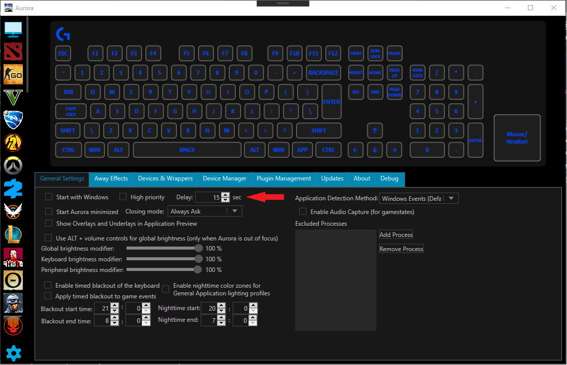 Adding a delay to Aurora’s startup task